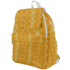 Pattern Yellow Top Flap Backpack