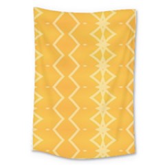 Pattern Yellow Large Tapestry by HermanTelo