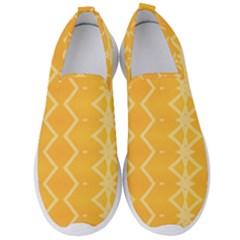 Pattern Yellow Men s Slip On Sneakers by HermanTelo