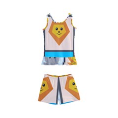 Animals Cute Flat Cute Animals Kids  Boyleg Swimsuit by HermanTelo