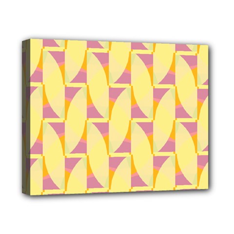 Yellow Pink Canvas 10  X 8  (stretched)
