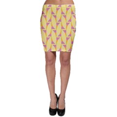 Yellow Pink Bodycon Skirt