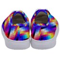 Abstract Blue Background Colorful Pattern Kids  Classic Low Top Sneakers View4