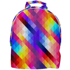Abstract Blue Background Colorful Pattern Mini Full Print Backpack