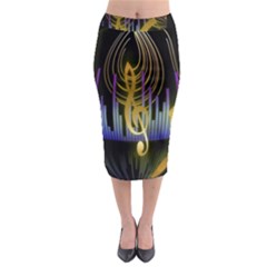 Background Level Clef Note Music Midi Pencil Skirt