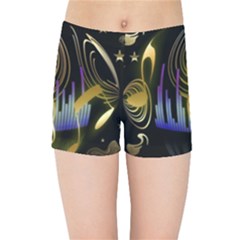 Background Level Clef Note Music Kids  Sports Shorts by HermanTelo