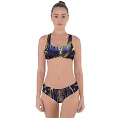 Background Level Clef Note Music Criss Cross Bikini Set by HermanTelo