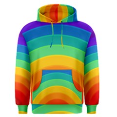 Rainbow Background Colorful Men s Pullover Hoodie