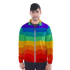 Rainbow Background Colorful Men s Windbreaker