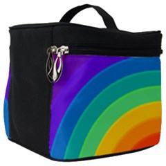 Rainbow Background Colorful Make Up Travel Bag (big) by HermanTelo