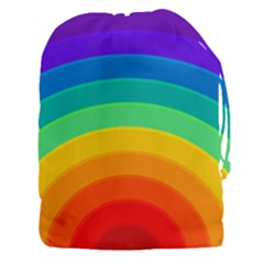 Rainbow Background Colorful Drawstring Pouch (3xl)