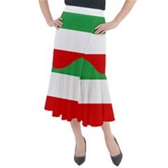 Flag Of Iran (1964–1980) Midi Mermaid Skirt by abbeyz71