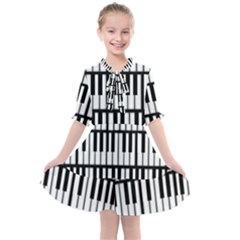 Piano Keys Kids  All Frills Chiffon Dress