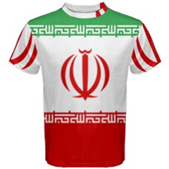 Vertical Flag Of Iran Men s Cotton Tee by abbeyz71