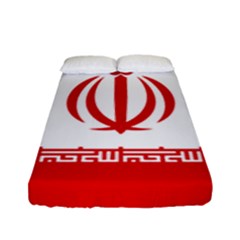 Vertical Flag Of Iran Fitted Sheet (full/ Double Size)