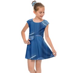 Time Clock Watch Hours Kids  Cap Sleeve Dress