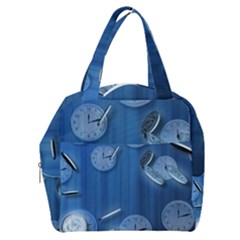 Time Clock Watch Hours Boxy Hand Bag