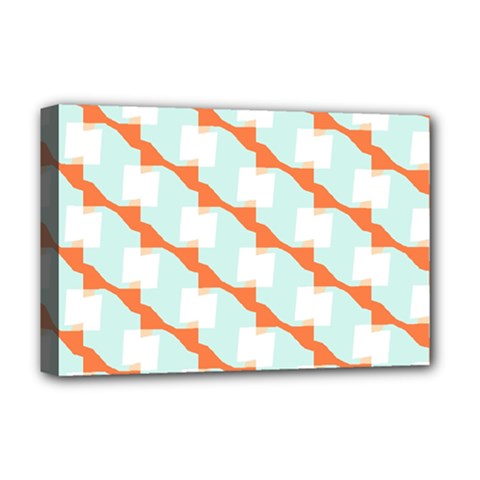 Wallpaper Chevron Deluxe Canvas 18  X 12  (stretched) by HermanTelo