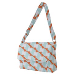 Wallpaper Chevron Full Print Messenger Bag (m)