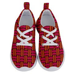 Pattern Red Background Structure Running Shoes by HermanTelo