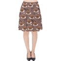 Turkey Dinner Velvet High Waist Skirt View1