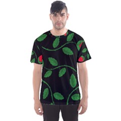 Roses Flowers Spring Flower Nature Men s Sports Mesh Tee