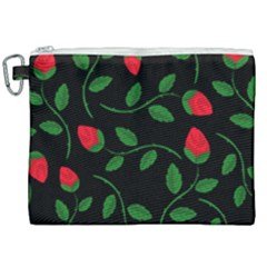 Roses Flowers Spring Flower Nature Canvas Cosmetic Bag (xxl)