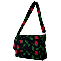 Roses Flowers Spring Flower Nature Full Print Messenger Bag (l)