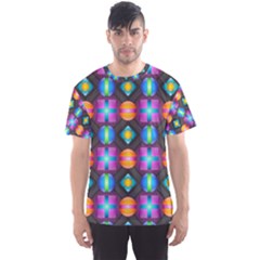 Squares Spheres Backgrounds Texture Men s Sports Mesh Tee