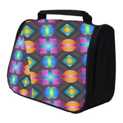 Squares Spheres Backgrounds Texture Full Print Travel Pouch (small) by HermanTelo