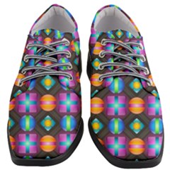 Squares Spheres Backgrounds Texture Women Heeled Oxford Shoes