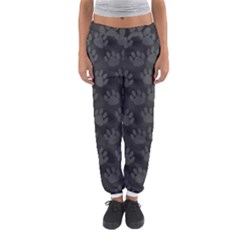 Pattern Texture Feet Dog Grey Women s Jogger Sweatpants by HermanTelo