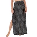 Pattern Texture Feet Dog Grey Maxi Chiffon Tie-Up Sarong View1