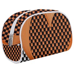 Heart Chess Board Checkerboard Makeup Case (medium)