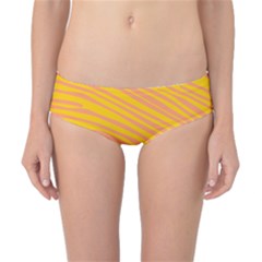 Pattern Texture Yellow Classic Bikini Bottoms