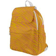 Pattern Texture Yellow Top Flap Backpack