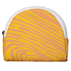 Pattern Texture Yellow Horseshoe Style Canvas Pouch