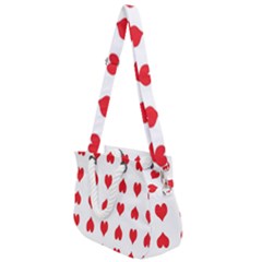 Heart Red Love Valentines Day Rope Handles Shoulder Strap Bag