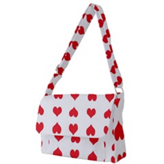 Heart Red Love Valentines Day Full Print Messenger Bag (s)