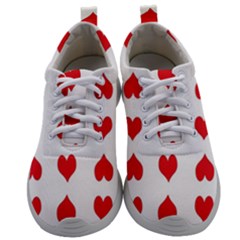 Heart Red Love Valentines Day Mens Athletic Shoes by HermanTelo