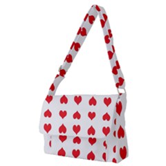 Heart Red Love Valentines Day Full Print Messenger Bag (m)