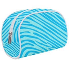 Pattern Texture Blue Makeup Case (medium)