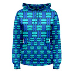 Pattern Graphic Background Image Blue Women s Pullover Hoodie