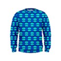 Pattern Graphic Background Image Blue Kids  Sweatshirt View1