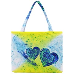 Heart Emotions Love Blue Mini Tote Bag