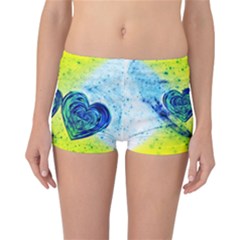 Heart Emotions Love Blue Reversible Boyleg Bikini Bottoms