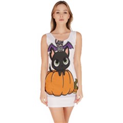 Halloween Cute Cat Bodycon Dress
