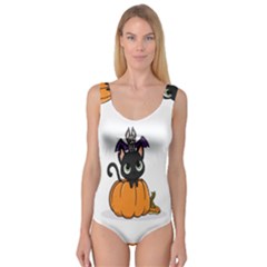 Halloween Cute Cat Princess Tank Leotard  by HermanTelo