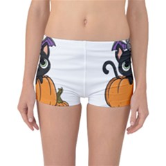 Halloween Cute Cat Reversible Boyleg Bikini Bottoms by HermanTelo