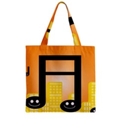 Abstract Anthropomorphic Art Zipper Grocery Tote Bag by HermanTelo